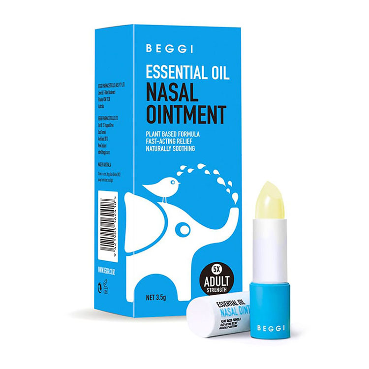 Beggi鼻精灵成人款麦卢卡精油外涂式鼻炎膏3.5g